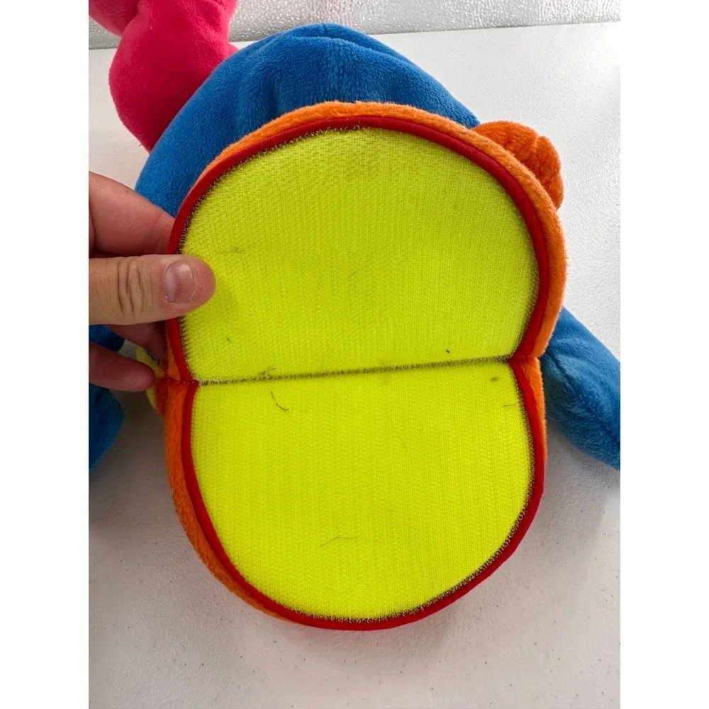 Commonwealth Colorful Plush Frog Toy Hook‎ Loop Mouth Bright Multicolor Design